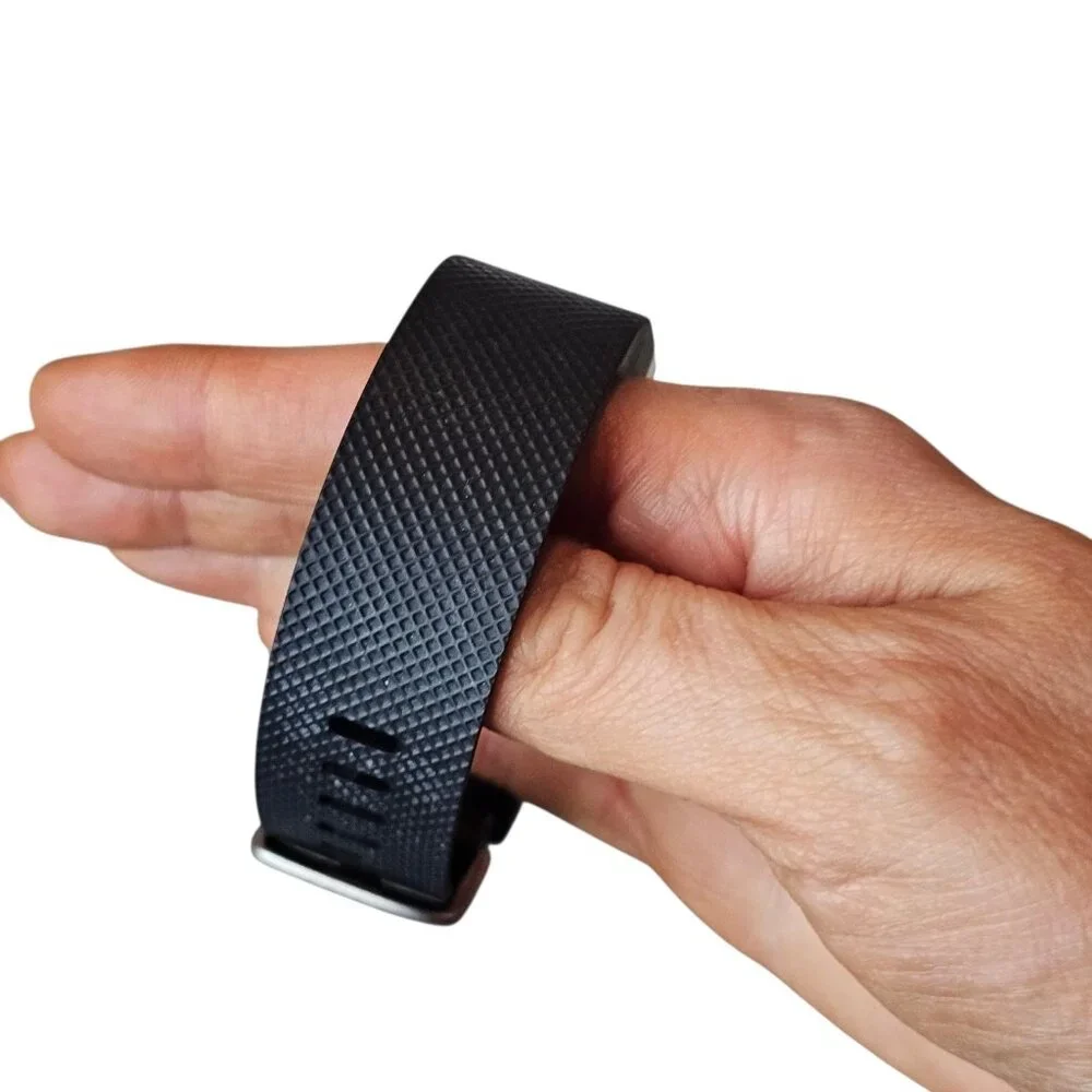 Fitbit Charge HR Wireless Activity Wristband‎ - Size Large - Black UNTESTED